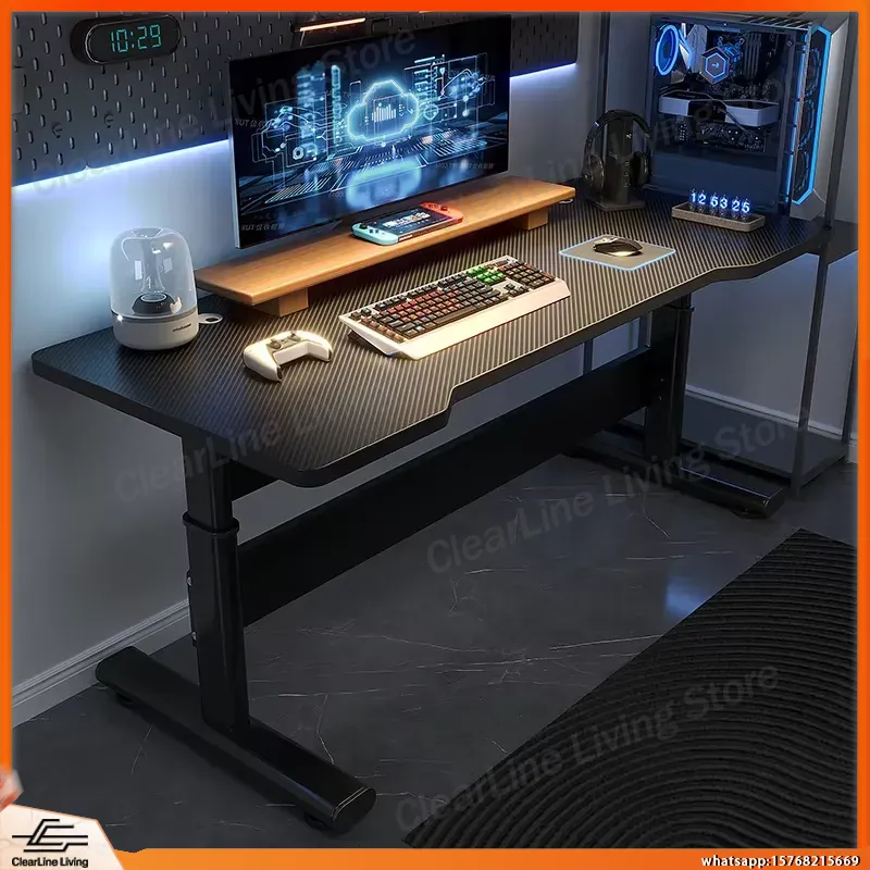 Esports Gaming Setup - Adjustable Height Electric Standing Gaming Desk