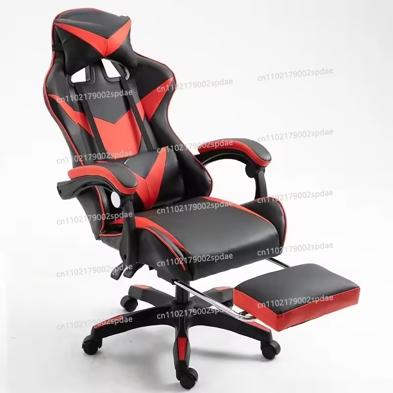 Esports Gaming Cafe - #Gaming chair with footrest, home office