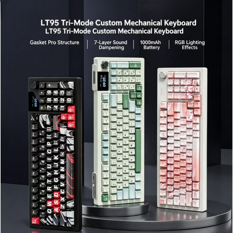 Esports Gaming Setup - LT95 Tri-mode Mechanical Keyboard Stylish Appearance