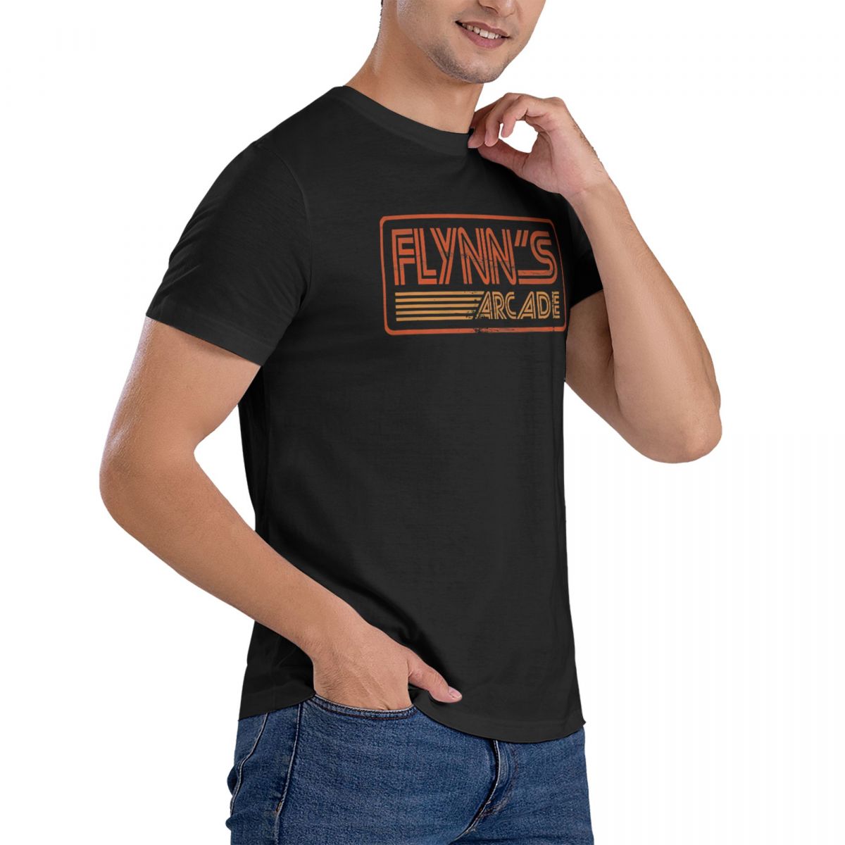 Flynn T Shirt Men Cotton Casua - Esports Gaming T Shirt 评论和价格