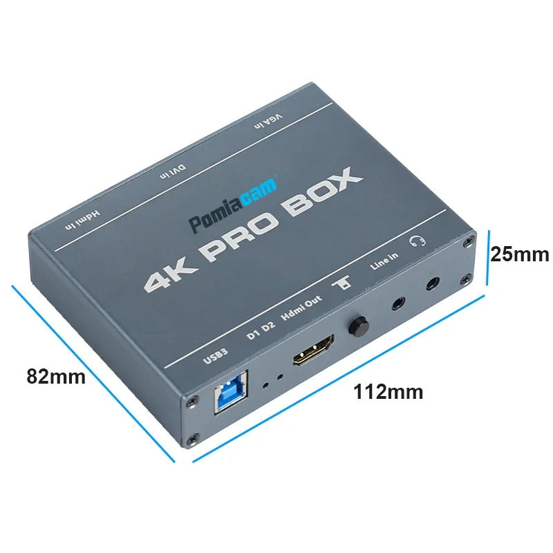 4K PRO BOX DVI HDMI VGA To USB - Capture Card 4K Hdmi 评论和价格