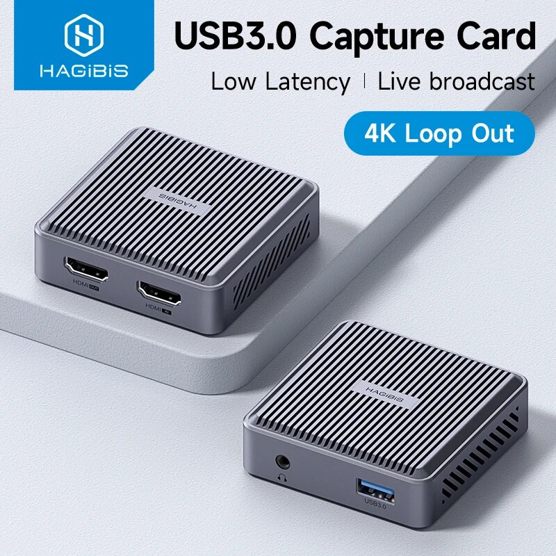 Hagibis 4K HDMI-Compatible Vid - Capture Card 4K Hdmi 评论和价格