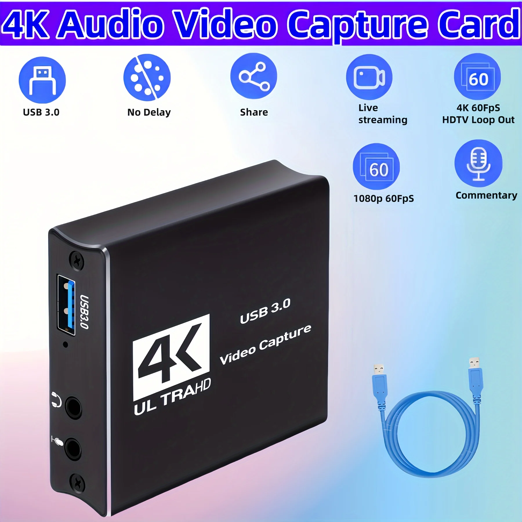 USB3.0 Video Capture HDMI Card - Capture Card 4K Hdmi 评论和价格