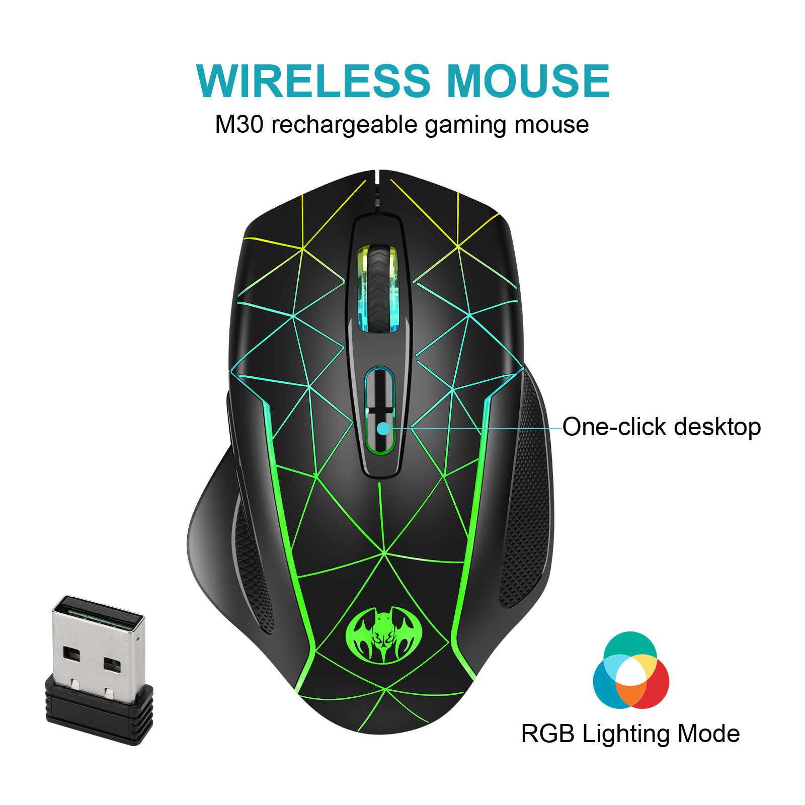 Wireless Charging RGB Light Ef - Esports Gaming Maus 评论和价格