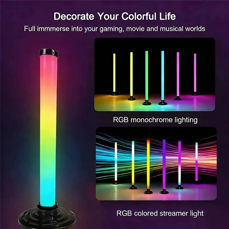 2PCS 120CM RGB Floor Lamp, Sou - Esports Gaming Setup 评论和价格