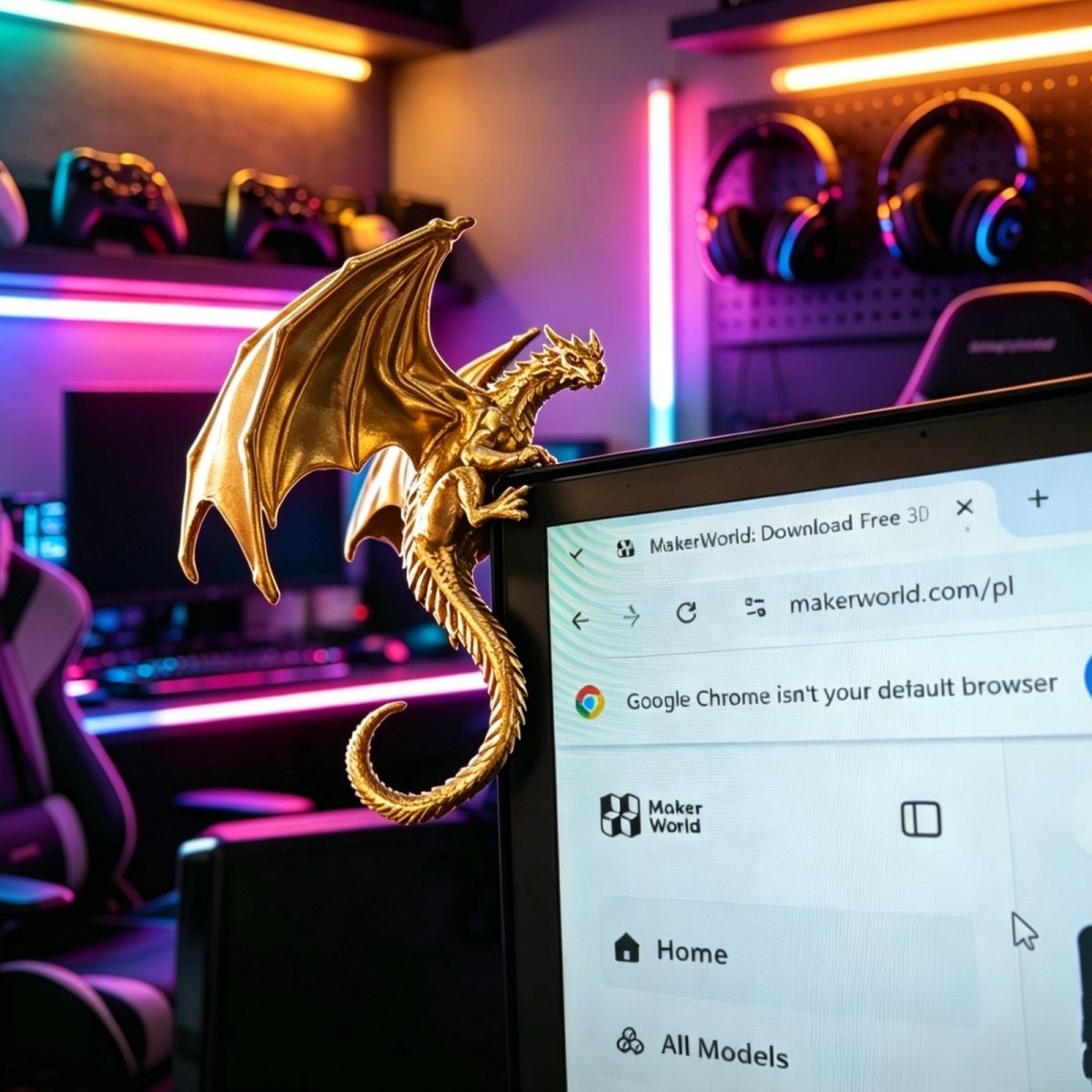 Cool Dragon Lying Figure Monit - Esports Gaming Setup 评论和价格