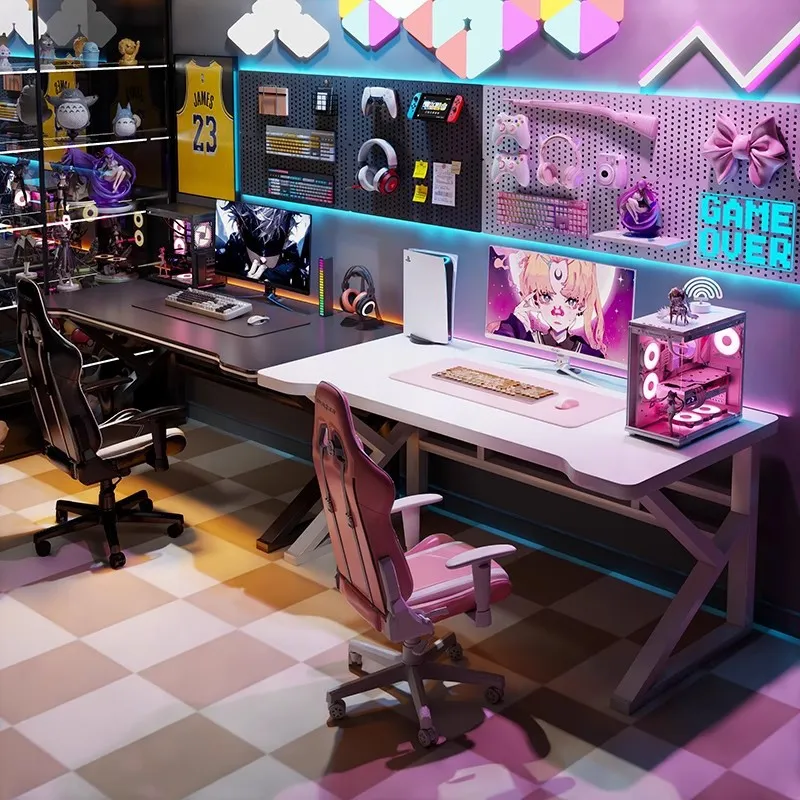 Double E-sports Gaming Desk Lo - Esports Gaming Setup 评论和价格