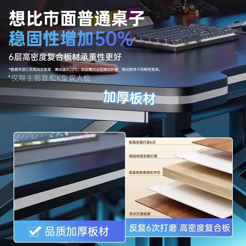 Double E-sports Gaming Desk Lo - Esports Gaming Setup 评论和价格