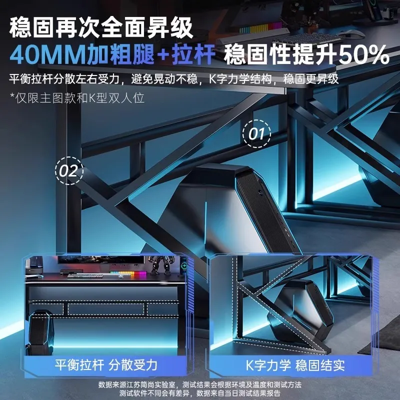 Double E-sports Gaming Desk Lo - Esports Gaming Setup 评论和价格